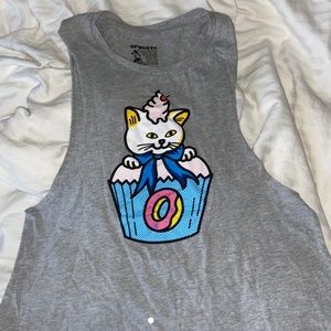 Odd Future cupcake cat muscle tank